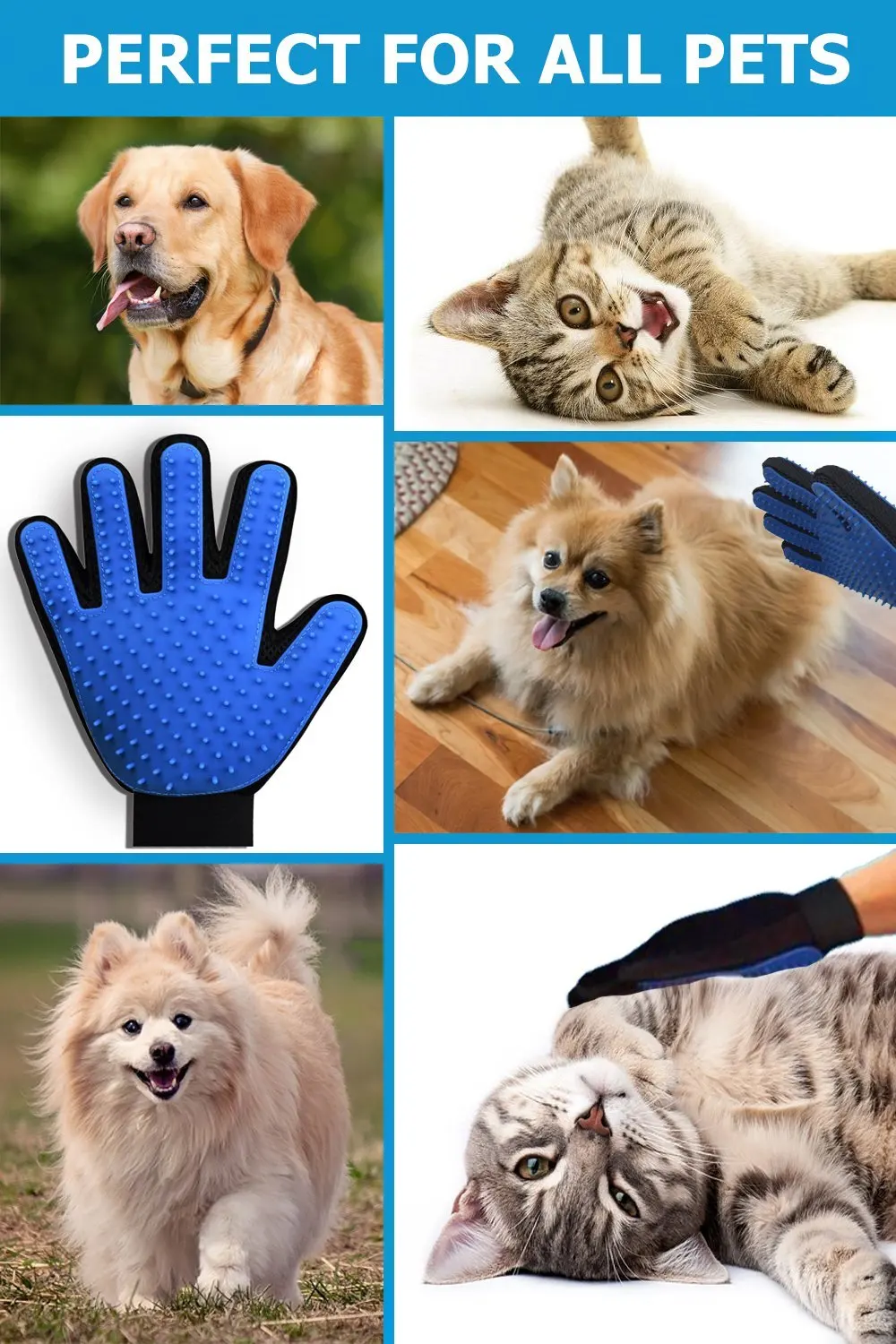 Pet Deshedding Washing Glove Pet Hair Remover Gloves Pet Grooming
