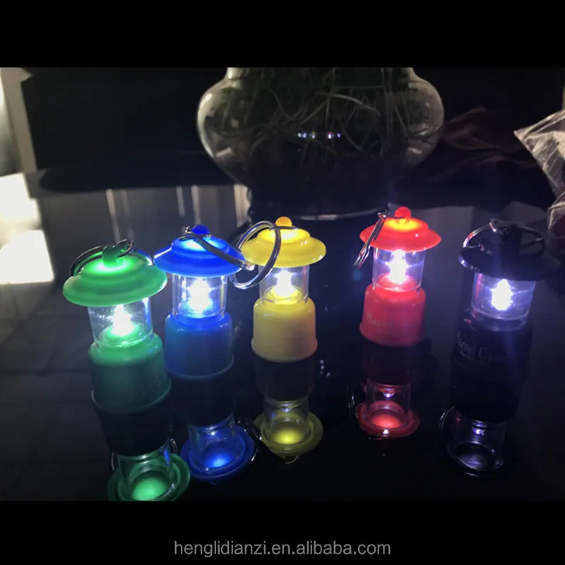 Personalized Mini Led Camping Lantern Flashing Keyring Led Lantern Key