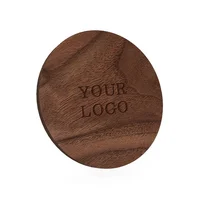 

Customized Logo Portable QI Compatible 10W Fast Charge Wooden Wireless Phone Charger Pad