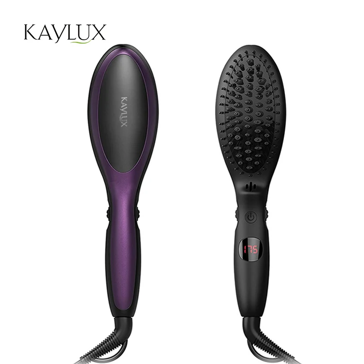 

Electric Straightening Hair Brush with Ionic Function