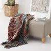 RAWHOUSE cotton woven throw blanket / boho beach blanket / woven boho throw