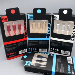 3 1 USB Charging Cable iPhone Micro USB Type C Devices