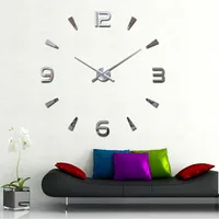 

All Size Different Parrern Simple Modern Style Creative Clocks DIY Acrylic Stick Clock 3D Wall Posters Living Room Decor Crafts
