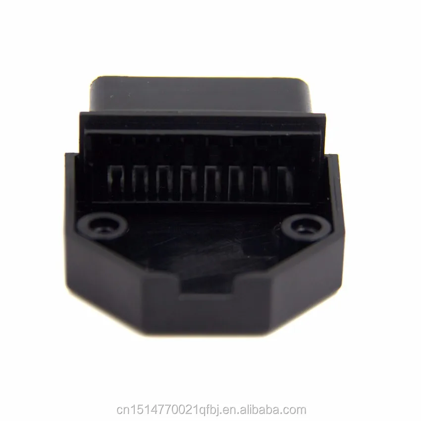 J1962f Car Accessories Obd2 Female Connector 16 Pin Obd2 Male Obd Obd2 Female Adaptor 16pin