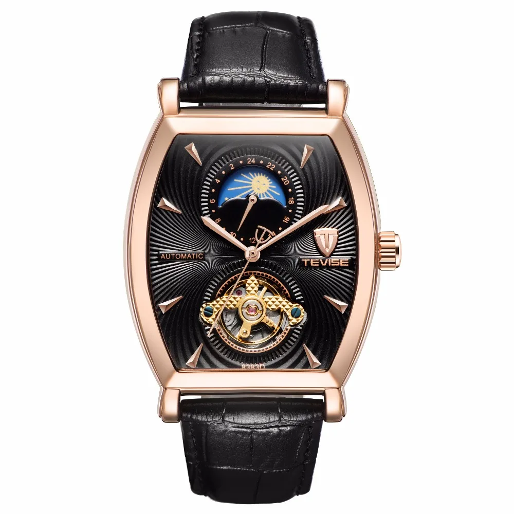 

2018 fashion design Tevise rose gold alloy mechanical watch