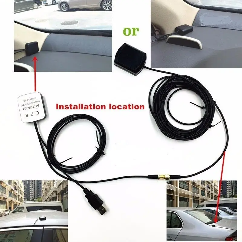 Car Gps Antenna Navigator Amplifier 5m/16ft Car External Repeater