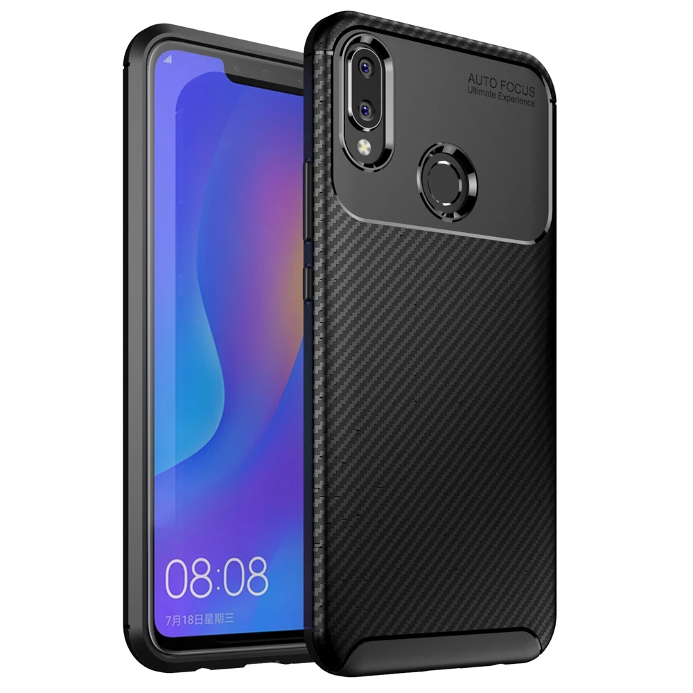 

For huawei P Smart 2019 Slim Thin Anti-Scratch Case Cover, Black;blue;brown