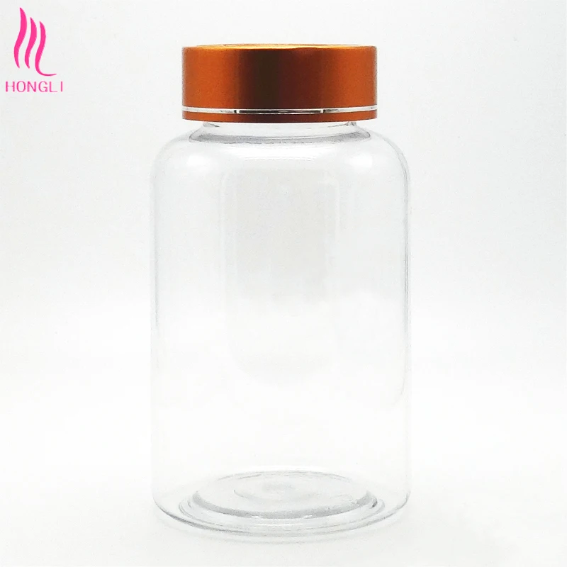 200ml Colored Medicine Glass Packaging Bottle Jar With Aluminum Lid