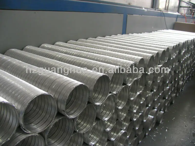 Semirigid Fire Retardant Aluminum Heat Resistant Flexible Air Duct