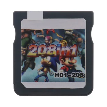 

208 in 1 Video Game Cartridge Card Compilation 208H01, Picture color