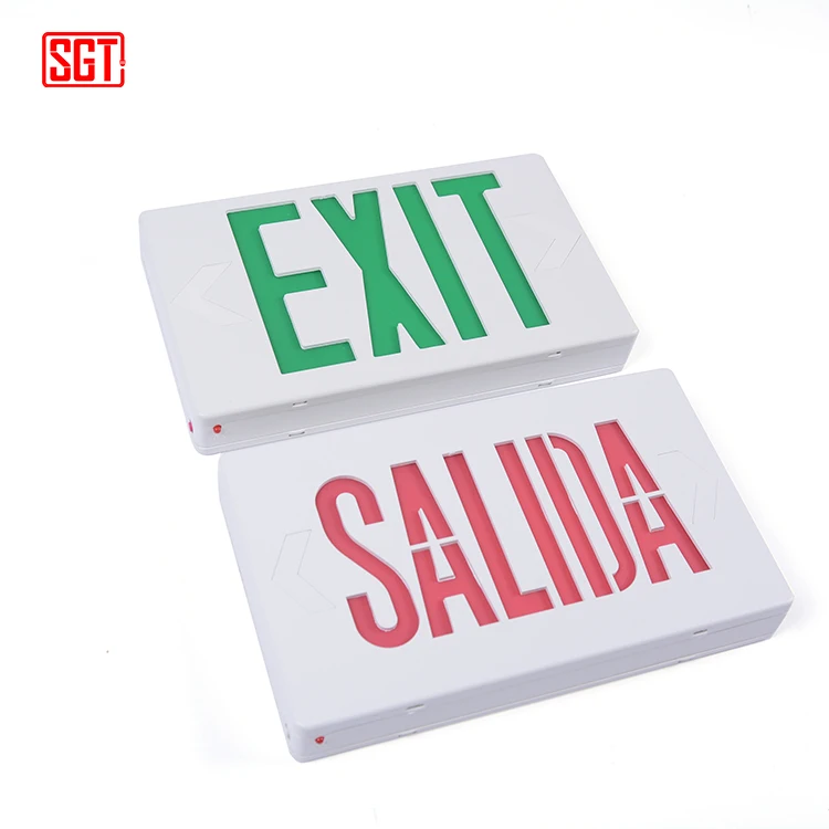 UL listed cheap price ceiling wall mounted slim led salida emergency exit sign light