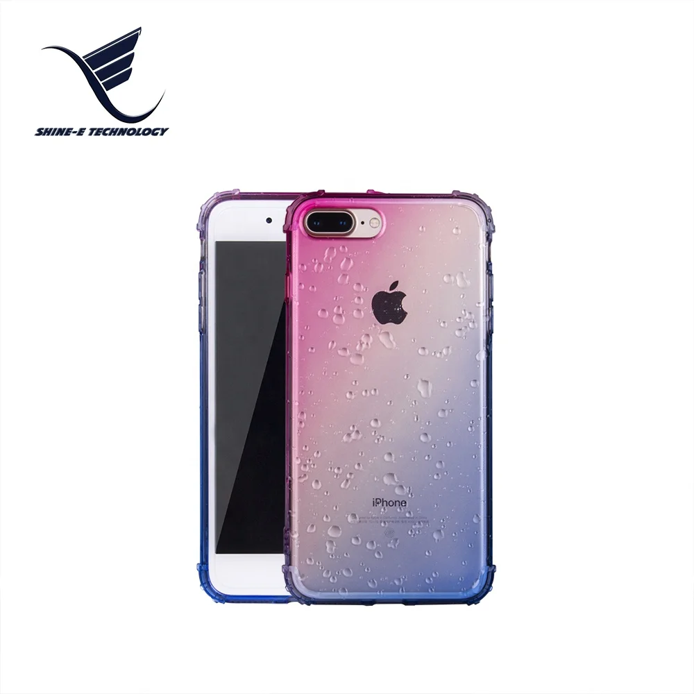 

Wholesale Custom Military Grade Anti Drop Protection Gradient Color Changing Water Drops Phone Cases for Iphone XR 6.1