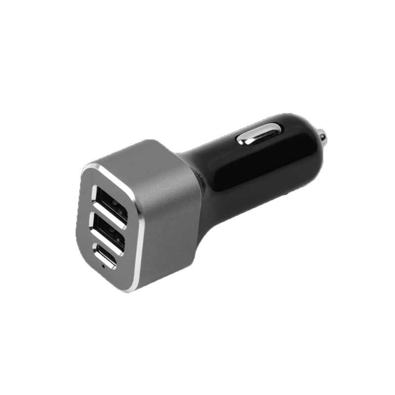 

Yaika latest qc 3.0 usb type-c charger , 3 port car charger for mobile phone, Black