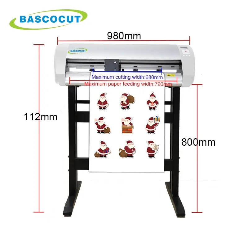24 Inch Bascocut Vinyl Cutter Plotter / Usb Flash Contour Cut Cutting