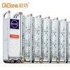 Stainless steel automatic retractable gate with circular hole folding screen