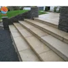 Factory Supply Outdoor Flamed Yellow Granite Bullnose Steps