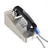 Desk Mounted Vandal-proof SIP/VoIP Telephone for Heavy Duty Industry, Stainless Steel Rugged Prison Phone