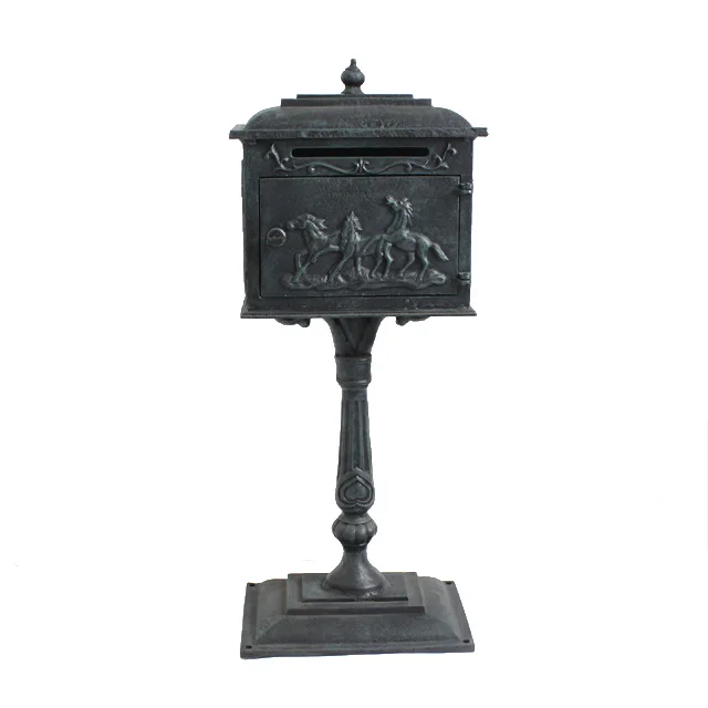 Three Horse Running Outdoor Standing Mailbox For Garden Decoration ...