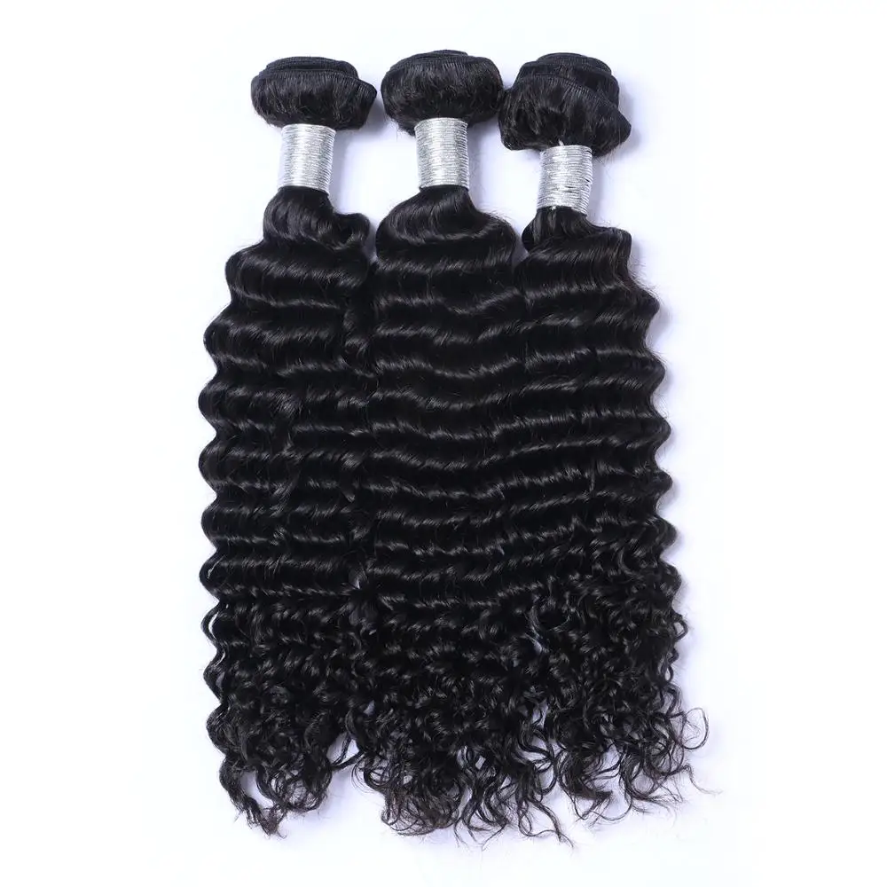 
Free Sample Hot selling brazilian deep wave hair 3 bundles brazilian virgin kanekalon braiding hair 