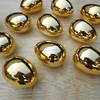 Artificial golden electroplated decorative eggs