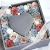 Natural rosas preserved floras gift box decorated with jewelry