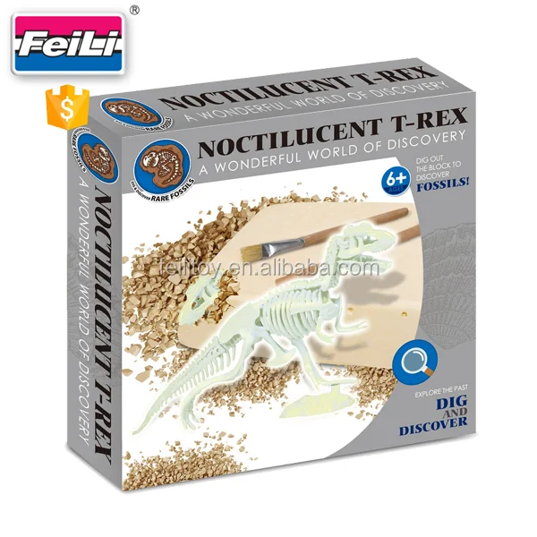 excavation kit dinosaur fossil dig it out