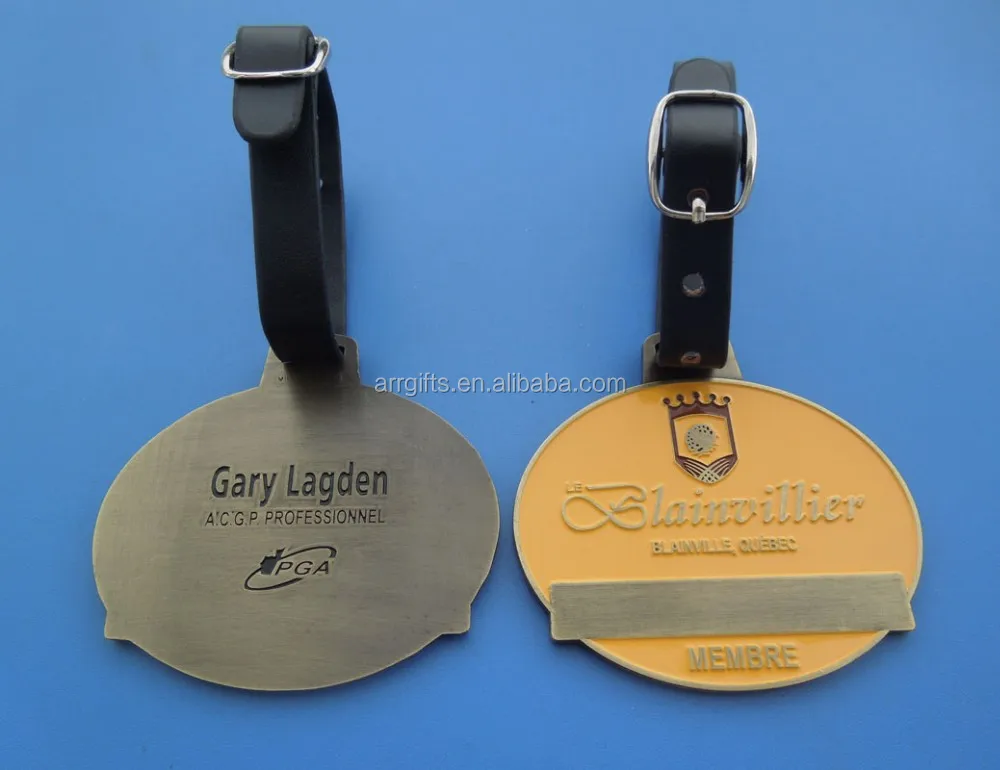 Metallic Luggage Tag Heavy Duty Travel Tag Metal And Leather Buy Special Personality Gift