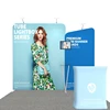 Galaxy Displays 10 ft Step & Repeat Tension Fabric Tru-Fit Straight Trade Show Display