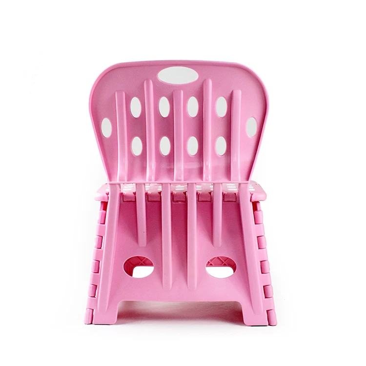 
factory price 9 inches pink backrest foldable chair 