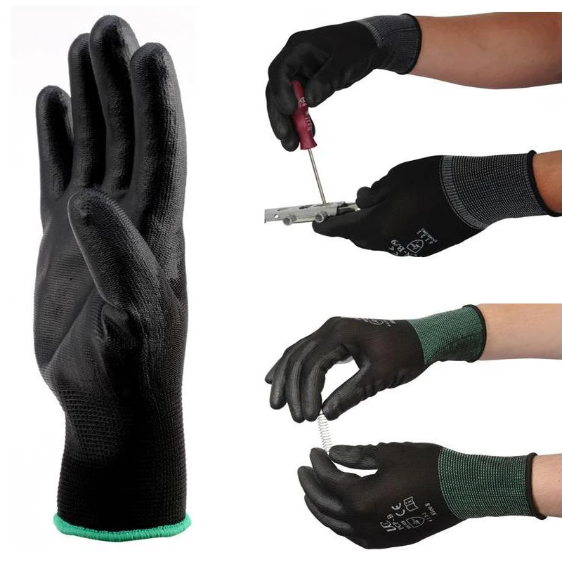 All Purpose Oil Change Glove With Black Pu Palm Coating Buy Oil