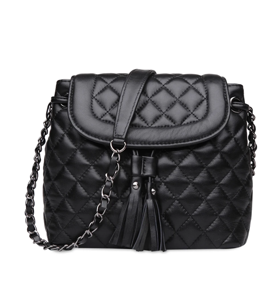 One Strap Handbags Find Deals On Line At Get Quotations Ainifeel Women S Bucket Handbags Quilted Genuine Leather Shoulder Chain Strap Cross Body Purses