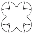 1Pcs RC Quadcopter Drone Protection Cover Quadcopter Replacemnet Spare Part for Hubsan X4 H107 K5BO