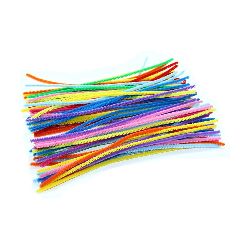 multi color pipe cleaners kids diy art toy metallic chenille