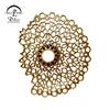 Hotel lobby decorative remote control large size resin gold LED wall light