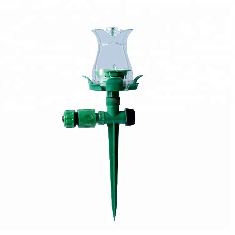 

RC-801 Newest Watering Head LED Light Lawn Sprinkler Garden Tool, Green