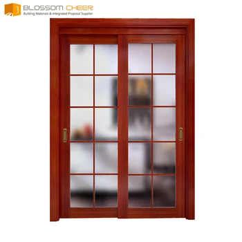 Chinese Red Designs Of Wood Sliding Door In Philippines Used