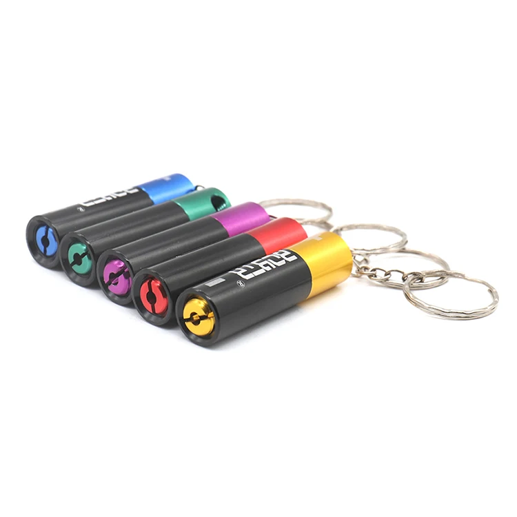 Battery Shape Weed Smoking Pipe with Key Chains
