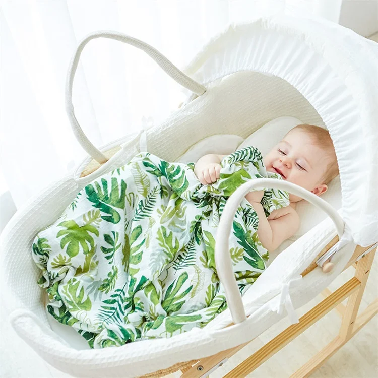 

Zogift 2018 bestseller baby swaddle wrap 70% bamboo 30% cotton muslin swaddle blankets