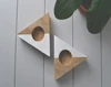 Oriental Wooden Painted Candlesticks