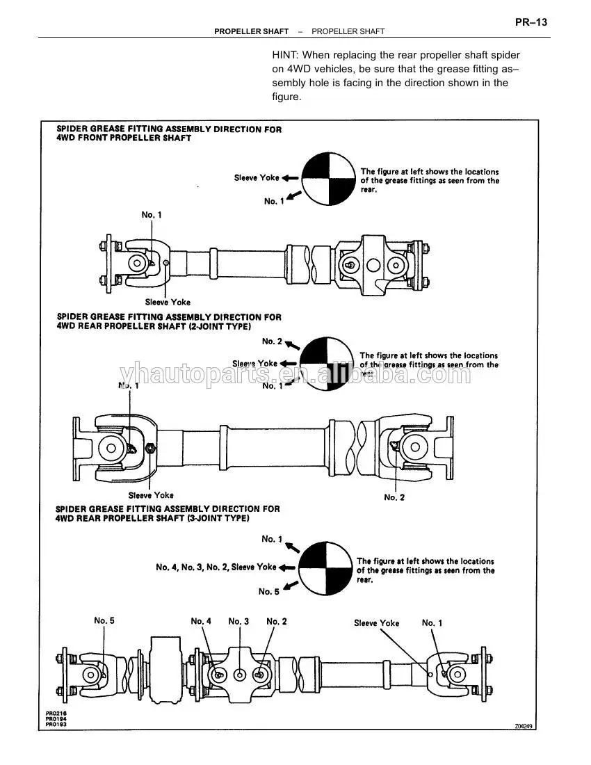 Cardan Shaft Assy Components Drive Shaft Propshaft Transmission