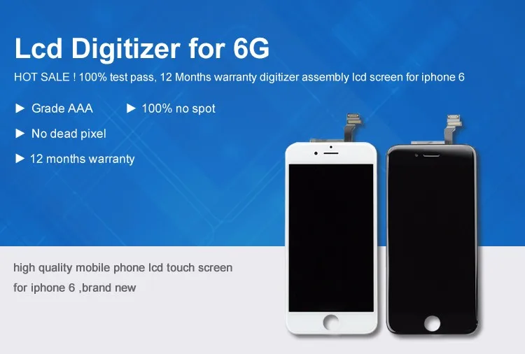 Mobile Phone Screen Lcd For Iphone 6 With Strong Frame,For Iphone 6s Lcd,For Iphone 6sp Screen