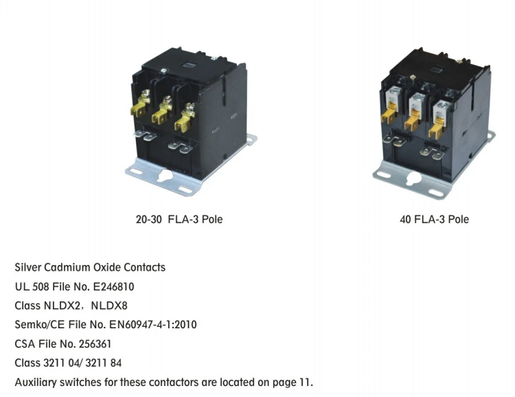 HVAC Definite Purpose Brand Magnetic 3 Poles Electronic AC Contactor 3p ...