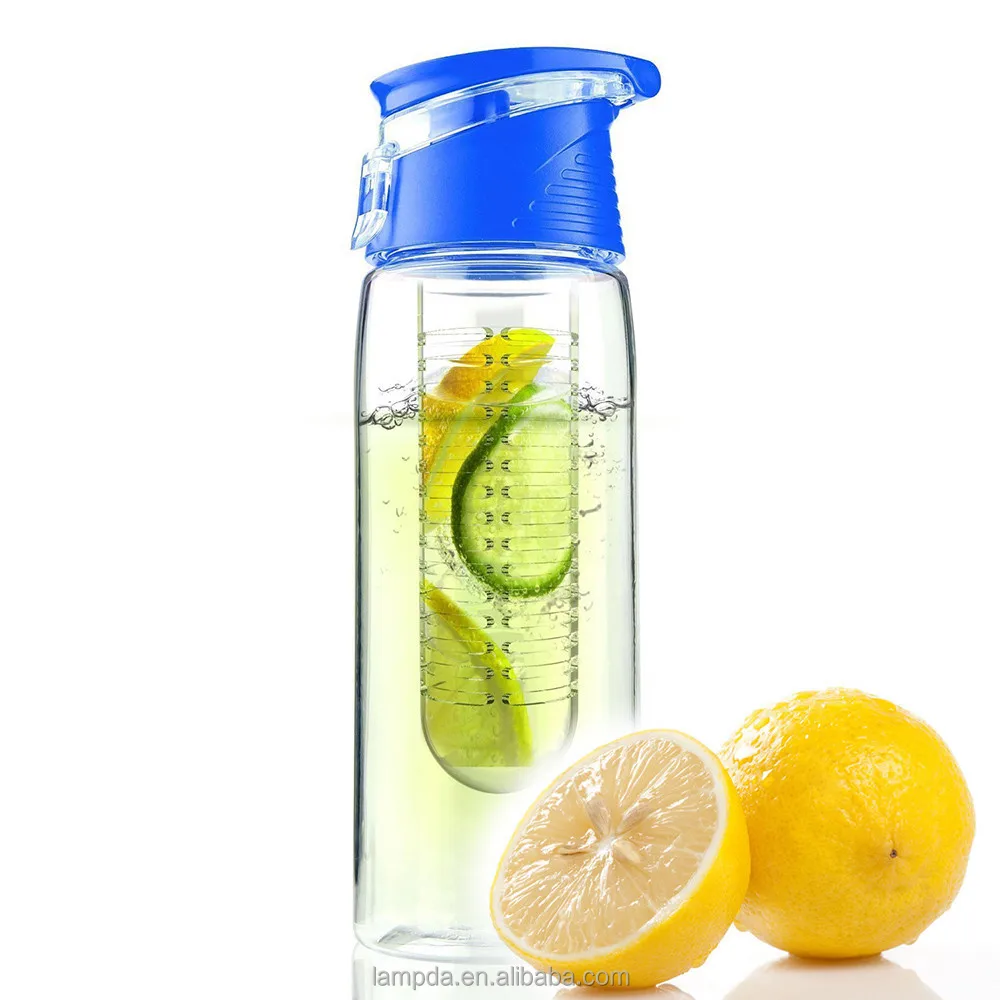 

32OZ Tritan fruit infusion water bottle with infuser strainer-Hot on amazon 2019