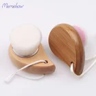 Face Wash Cleaner Professional Portable Soft Nylon Hair Cleansing Wood Facial Brush