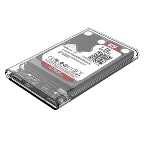 ORICO 2.5 Inch HDD SSD Enclosure Transparent SATA USB3.0 Tool-Free 5Gbps Hard Disk Drive Case 4TB Support UASP Protocol 2139U3