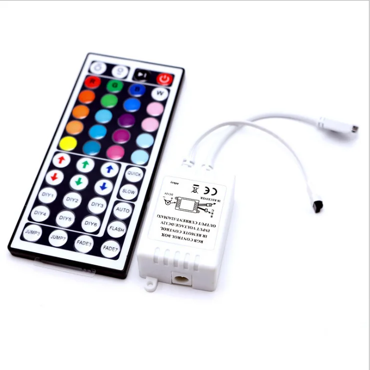 44 key dual-panel infrared controller 12V 24V RGB seven-color lights with high-power led controller 12A