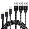 Usb Cable 3Pack 3ft 6ft 10ft Nylon Braided 8Pin to USB Charge Data Sync Cable Cord 3pack For iPhone 8 X