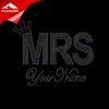 custom your name Korean rhinestones transfer for T shirts