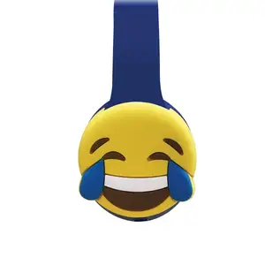 Wired Foldable Cartoon On Ear Emoji Headphones