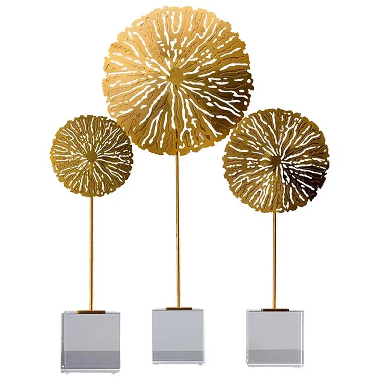 

Office luxury decoration crystal base shape lobby decoration decoration